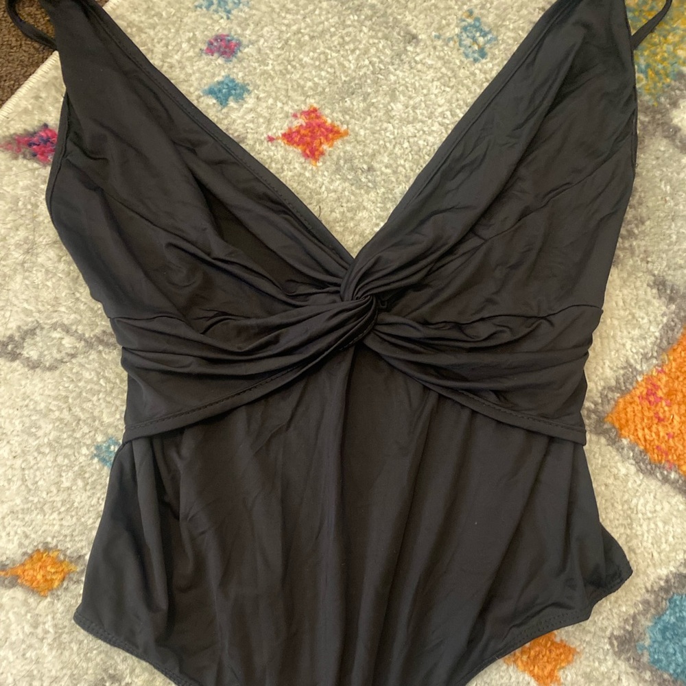 Black tie bodysuit